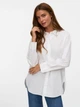 Рубашка хлопковая оверсайз женская Vero Moda 10336329 S Bright White (5715826807591) - изображение 1