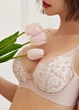 Женский сетчаcтый комплект белья из бюстгальтера и трусиков Spring Elegance (2015-85B-02) Пудровый 85B No Brand - изображение 4