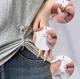 Регулируемые зажимы для одежды с цепочкой и бантиком / клипсы для укорачивания брюк, джинсов, платьев, рубашек без шитья, 2 шт, серебристые (127577917) - изображение 3