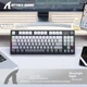 Бездротова механічна Клавіатура Attack Shark K86+наліпки укр розкладки, Moonlit night, Bluetooth/2,4g з міні-дисплеєм та кнопкою гучності, Hot-Swap, RGB-підсвічування - зображення 4