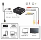 Конвертор HDMI to RCA / Переходник HDMI to RCA Video Converter 1080p Full HD HDMI2AV Черный - изображение 2