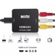 Конвертор HDMI to RCA / Переходник HDMI to RCA Video Converter 1080p Full HD HDMI2AV Черный - изображение 4