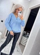 Свитер женский повседневный голубой 42-56 с1524.5070 - изображение 3
