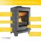 Стальная печь-камин на дровах KAWMET HARITA S15i Basic 6.5 кВт - изображение 4