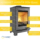 Стальная печь-камин на дровах KAWMET HARITA S15v Basic 5.7 кВт - изображение 4