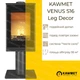 Стальная печь-камин на дровах KAWMET VENUS S16 Leg Decor 9.5 кВт - изображение 2