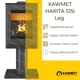 Стальная печь-камин на дровах KAWMET HARITA S15i Leg 6.5 кВт - изображение 2