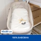 Простирадло на резинці Piccolino 40х80 см, поплін, колір білий (202507.05.3) - зображення 1