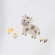 Боди (2 шт) Name it Happy farm, цвет белый, размер 50 (233.13222162.BWHI) - изображение 5