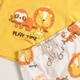 Костюм Chicco Play time: футболка та шорти, колір помаранчевий, розмір 68 (090.75865.049) - зображення 4