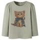 Реглан Name it Sweet Meow, цвет оливковый, размер 110 (261.13252729.SHAD) - изображение 1