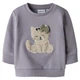 Утепленный джемпер Name it Cute Cat, цвет сиреневый, размер 74 (261.13251690.LGRA) - изображение 1