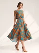Платье ISSA PLUS 15564 XXL бирюзовое (issa2007682794720) - изображение 2