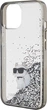 Панель Karl Lagerfeld Liquid Glitter Choupette для Apple iPhone 15 Transparent (3666339164195) - зображення 5