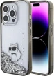 Etui Karl Lagerfeld Liquid Glitter Choupette do Apple iPhone 15 Pro Max Transparent (3666339164225) - obraz 1