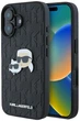 Панель Karl Lagerfeld Monogram Karl & Choupette Head Pin для Apple iPhone 16 Black (3666339329365) - зображення 1