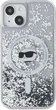 Панель Karl Lagerfeld Liquid Glitter Choupette Head Magsafe для Apple iPhone 14 / 15 / 13 Transparent (3666339285722) - зображення 3