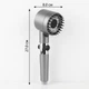 Массажная душевая лейка TURBOCHARGED SHOWER HEAD с фильтром и кнопкой Start-Stop (Graphite) + 3 запасных фильтра - изображение 3