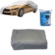 Защитный чехол накидка для автомобиля от солнца и снега Universal Car Cover 540х175х120 см, алюминиевая фольга, серебристый - изображение 2