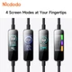Кабель Mcdodo USB-C – USB-C 240W з TFT дисплеєм, PD швидка зарядка 5A, 1.2 м, чорний CA-8750 - зображення 4