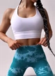 Спортивный топ с пуш ап для фитнеса женский со съемными чашечками, Active, (белый), M - изображение 7
