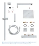 Душова система із термостатом для настінного монтажу Grohe Euphoria Cube System 230 (26087000) - изображение 9