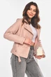 Куртка-косуха женская из экокожи пудрового цвета Fashion размер 42 (210841) - изображение 2