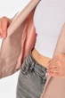 Куртка-косуха женская из экокожи пудрового цвета Fashion размер 40-42 (210837) - изображение 4