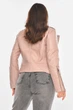 Куртка-косуха женская из экокожи пудрового цвета Fashion размер 40-42 (210850) - изображение 3