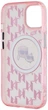 Панель Karl Lagerfeld IML Monogram Karl & Choupette Head MagSafe для Apple iPhone 15 Pink (3666339285029) - зображення 6