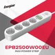 Мережевий фільтр Energizer 2.0 м 4 розетки 4 USB 3.4A із заземленням PowerSafe (EPB2500W00EU) - зображення 5