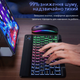 Бездротова Bluetooth Клавіатура з Мишкою на Акумуляторі Ультратонка з RGB Підсвічуванням Українська Розкладка Портативний Переносний Комплект для Android IOS Windows MacOS Чорна - зображення 6