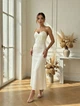 Вечернее белое корсетное платье FashionYouWant XL белый 43455953 - изображение 4