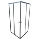Душова кабіна без піддону Mixxus CUBIC SC01-90x90x185-TR GRAPHITE прозоре скло 4мм (MI6907) - зображення 11