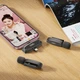 Беспроводной петличный микрофон XO MKF010 2 микрофона Type-C черный для записи контента - изображение 8