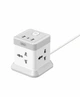 Подовжувач мережі 2500 Вт 2 м 4AC 3 USB Type-C білий XO WL20 - зображення 1