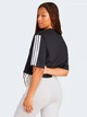 Футболка хлопковая оверсайз короткая женская Adidas W 3S Sj Tlr T JD4998 M Black/White (4067902972183) - изображение 2