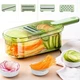 Ручна овочерізка слайсер із зручною ручкою 4в1 multifuncrion vegetable Cutter Зелена - зображення 1