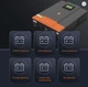 Гібридний сонячний інвертор PowMr POW-HVM2H-12V-N 12V/230V, чиста синусоїда, інвертор для сонячних панелей - зображення 6