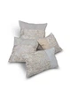 Комплект декоративных подушек Firanka Damask 37х37см 1шт, 30х30см 1шт, 33х23см 1шт, 27х27см 1шт бежевые с молочным (п_0870) - изображение 1