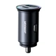Автомобільний зарядний пристрій Joyroom JR-CCN04 Mini Metal A+C 60W Black - зображення 3