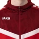 Олімпійка (мастерка) з капюшоном Jako ICONIC червоно-біло-бордова L 6824-103 - зображення 7