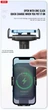 Держатель телефона автомобильный XO с беспроводной зарядкой WX027 15W Wireless Charger+Car Holder черный XO-WX027 - изображение 6