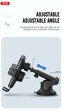 Держатель телефона автомобильный XO с беспроводной зарядкой WX027 15W Wireless Charger+Car Holder черный XO-WX027 - изображение 8
