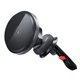 Автомобільний тримач XO з бездротовою зарядкою CX015 15W Magnetic Car Air Outlet Wireless чорний - зображення 1