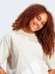 Футболка хлопковая оверсайз короткая женская Adidas W Bl Sj Bf T JG8729 XXS Wonalu/White (4067902913018) - изображение 8