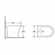 Біде підлогове Qtap Presto 540×340×400 White QTPRE29W43056 - зображення 2