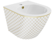 Подвесное биде MEXEN LENA WHITE DIAMOND GOLD - изображение 1