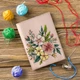 Набор для вышивания нитками на искусственной коже «Обложка на паспорт» Wonderland Crafts FLHL-094 Розовый - изображение 1