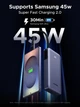 УМБ UGREEN PB536 20000mAh 45W PD 3.0 Super Fast Charging Gray (55988B) - зображення 3